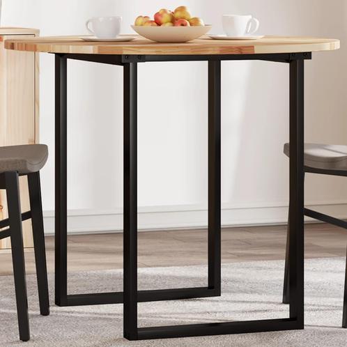 vidaXL Tafelblad rond Ø 90x2 cm massief acaciahout, Huis en Inrichting, Tafels | Eettafels, Nieuw, Verzenden