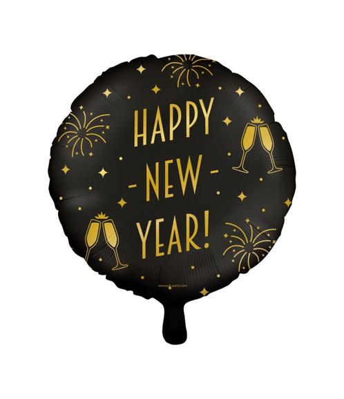Helium Ballon Happy New Year Leeg 30cm, Hobby en Vrije tijd, Feestartikelen, Nieuw, Verzenden