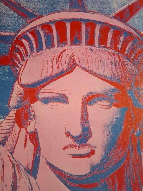 Andy Warhol - Andy Warhol - 10 Statues Of Liberty - Jaren, Antiek en Kunst, Kunst | Tekeningen en Foto's