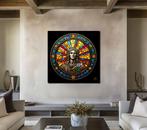 PLM-Art - Christ Coin Vitraux Style XL, Antiek en Kunst
