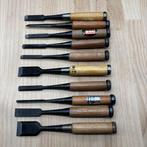 Japanse timmermansbeitels Nomi – YC21 set van 10 – Gebruikt