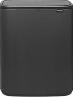 Brabantia Bo Touch Bin Prullenbak - 2 x 30 liter - Mineral, Huis en Inrichting, Verzenden, Zo goed als nieuw