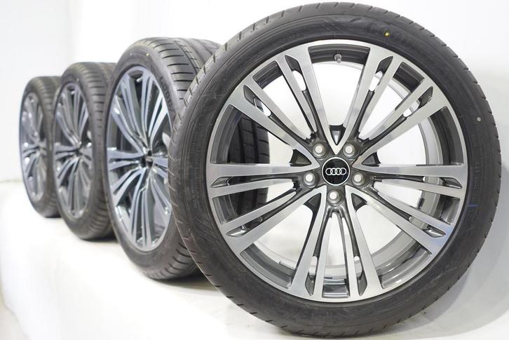 Audi A8 4N 20 inch velgen Zomerbanden Goodyear Origineel, Auto-onderdelen, Banden en Velgen, Velg(en), Gebruikt, 20 inch, Zomerbanden