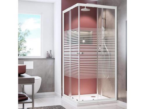 D1944, douchecabine Sunny, hoekinstap met schuifdeuren,, Huis en Inrichting, Woonaccessoires | Overige, Nieuw, Verzenden