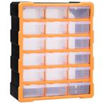 vidaXL Organiser met 18 medium lades 38x16x47 cm, Doe-het-zelf en Verbouw, Verzenden, Nieuw