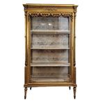 Vitrinekast - Verguld hout - Gouden vitrine