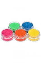 Gekleurde Glitter Tattoo Set Neon 5st, Hobby en Vrije tijd, Feestartikelen, Verzenden, Nieuw