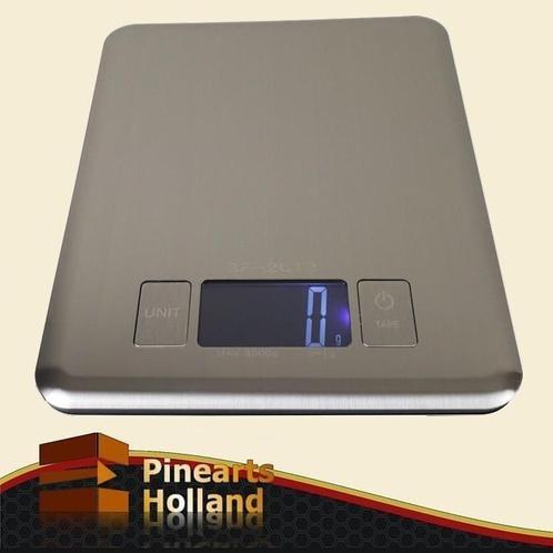 RVS Keukenweegschaal met hoog weegvermogen 8kg x 1g, Witgoed en Apparatuur, Weegschalen, 1 tot 500 gram, Keukenweegschaal, Nieuw