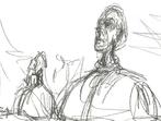 Alberto Giacometti (1901-1966) - Portrait dhomme à, Antiek en Kunst
