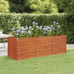 vidaXL Plantenbak verhoogd 240x80x77 cm cortenstaal roestig, Tuin en Terras, 100 cm of meer, Verzenden, Nieuw, Metaal