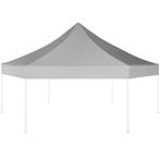 Partytent pop-up opvouwbaar zeshoekig grijs 3,6 x 3,1 m, Verzenden, Nieuw, 2 meter of meer, Partytent