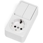 Wandcontactdoos - Aigi Winy - Opbouw - 1-voudig Stopcontact, Doe-het-zelf en Verbouw, Elektra en Kabels, Ophalen of Verzenden