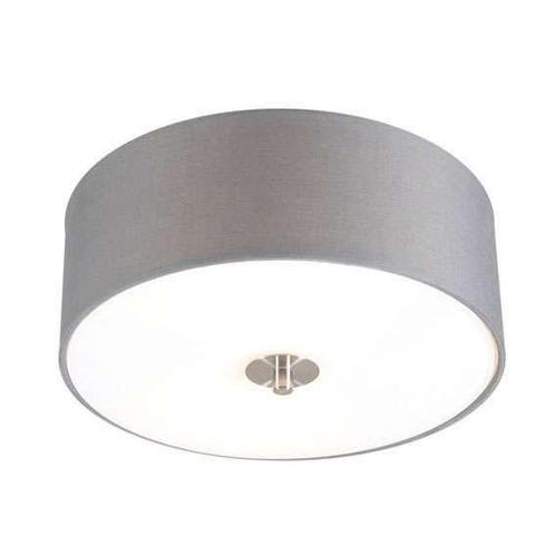 Landelijke plafondlamp grijs 30 cm - Drum, Huis en Inrichting, Lampen | Plafondlampen, Nieuw, Overige materialen