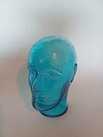 Hoofd - glazen retro hoofd - gekleurd glas