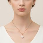 Ketting met hanger - 18 karaat Roségoud - 0.53ct. tw., Sieraden, Tassen en Uiterlijk