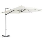 Grote Zweefparasol Zand - Retourdeal - Luxe voor weinig!, Kantelbaar, Nieuw, Ophalen of Verzenden, Zweefparasol