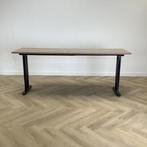 standaard verstelbaar bureau 200x60 cm, havanna - zwart, Huis en Inrichting, Bureaus, Ophalen of Verzenden, In hoogte verstelbaar