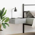 vidaXL Nachtkastje zwevend 40x30x15 cm bewerkt hout, Minder dan 45 cm, Verzenden, Nieuw, Minder dan 55 cm