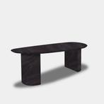 Tafel organisch eikenhout  Half Rond  300x125, Nieuw
