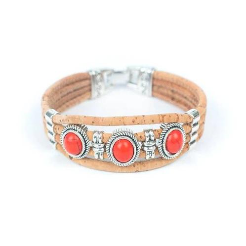 Kurk Armband - Rood, Sieraden, Tassen en Uiterlijk, Armbanden, Ophalen of Verzenden