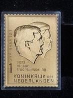 Sint Maarten 2024 - 24 karaat gouden postzegel 10 jaar, Postzegels en Munten, Postzegels | Nederland, Gestempeld