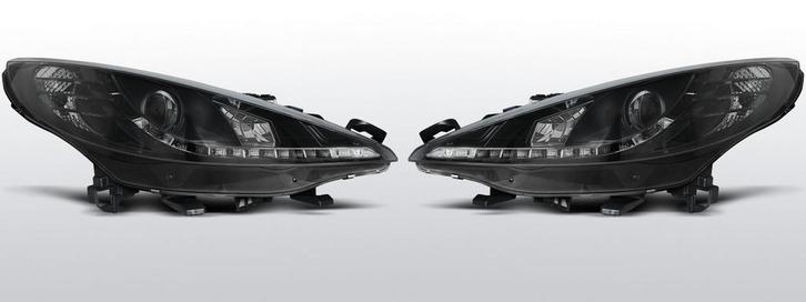 Koplampen Devil Eyes | Peugot 207 2006-2009 | zwart, Auto-onderdelen, Verlichting, Nieuw, Peugeot, Verzenden