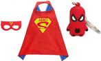 3-pack-Superman - Spiderman cape-jongen meisje-one size, Kinderen en Baby's, Carnavalskleding en Verkleedspullen, Nieuw, 104 of kleiner