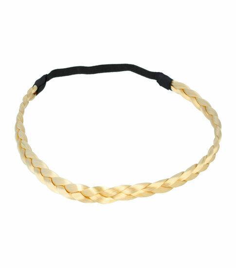 Haarband gevlochten - Smal 1 cm imitatiehaar - Blond, Sieraden, Tassen en Uiterlijk, Uiterlijk | Haarverzorging