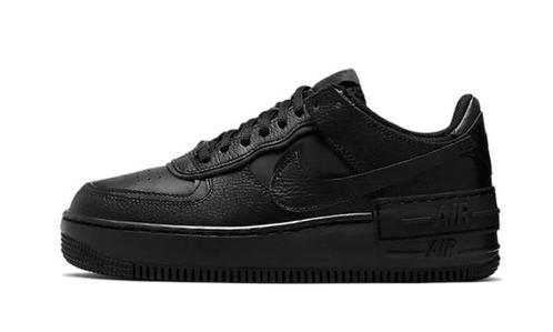 Nike Air Force 1 Shadow Triple Black - maat 41 (Sneakers), Kleding | Dames, Schoenen, Zwart, Nieuw, Sneakers of Gympen, Verzenden