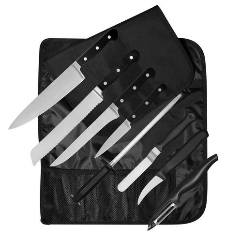 GGM Gastro | Messenset Classic met roltas - 8 stuks | MSCP9R, Huis en Inrichting, Keuken | Bestek, Nieuw, Overige materialen, Verzenden