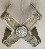 Icoon - .875 (84 Zolotniki) zilver - Zegenkruis, Antiek en Kunst, Antiek | Goud en Zilver