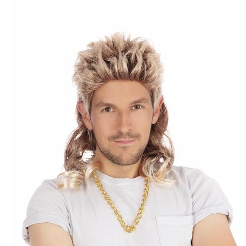 Blonde pruik met matje voor mannen - Herenpruiken, Hobby en Vrije tijd, Feestartikelen, Verzenden