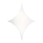 WENTEX® Stretch Shape Diamond 250 cm x 250 cm, wit, Muziek en Instrumenten, Licht en Laser, Verzenden, Nieuw