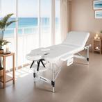 3 zones massagetafel Phuket, draagtas, aluminiumframe - wit, Verzenden, Nieuw