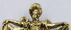 Plaque - Bronzen sleutelhanger met decoratief Art