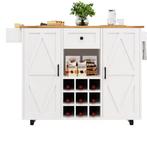 Keukeneiland met Klapblad, Lade en Kast – 137 cm Breed, Verzenden, Nieuw