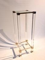 Pierre Vandel - Bijzettafel - Glas, Acryl, Messing - 90 cm