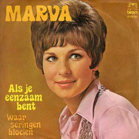 Single vinyl / 7 inch - Marva - Als Je Eenzaam Bent / Waa..., Cd's en Dvd's, Vinyl Singles, Zo goed als nieuw, Verzenden