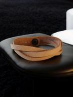 Handgemaakte Gevlochten Lederen Armband, Sieraden, Tassen en Uiterlijk, Armbanden, Ophalen of Verzenden, Nieuw, Overige kleuren