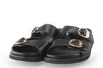Bershka Sandalen in maat 40 Zwart | 10% extra korting, Verzenden, Zwart, Gedragen, Sandalen of Muiltjes
