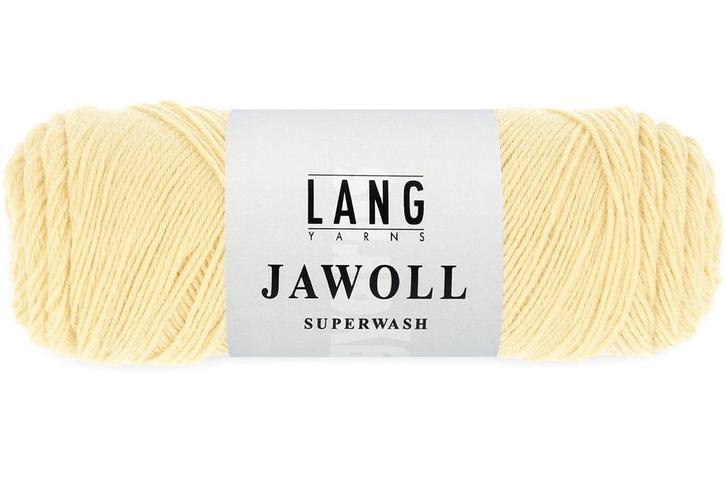 Lang Yarns Jawoll Superwash - 213 pastelgeel - Sokkenwol G, Hobby en Vrije tijd, Breien en Haken, Ophalen of Verzenden