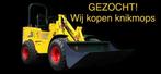 GEZOCHT! KNIKMOPS KM 90 100 130 180 250 minishovel shovel, Zakelijke goederen, Machines en Bouw | Kranen en Graafmachines