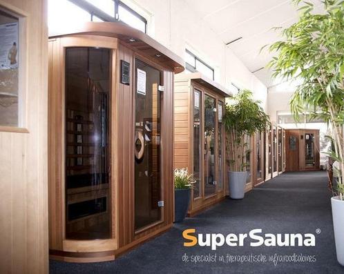 Infrarood Sauna SUPERSAUNA actiepakket t.w.v. €399,-, Sport en Fitness, Sauna, Infrarood, Complete sauna, Nieuw, Ophalen of Verzenden