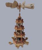 Kerstbeeldje - Draaiende kerstpiramide, 4 verdiepingen - 46