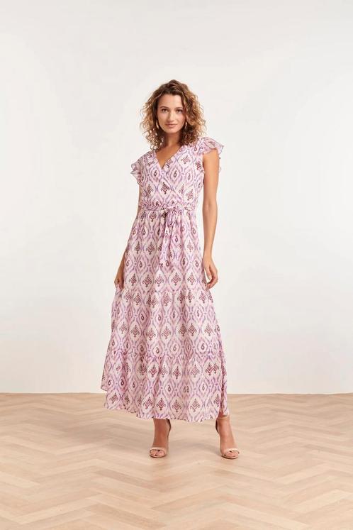 -30% Smashed Lemon  Smashed Lemon 24324 maxi wikkelstijl jur, Kleding | Dames, Jurken, Wit, Nieuw, Verzenden