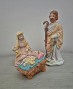 Kerstdecoratie (9) - Handgeschilderde kerstgroep uit de, Antiek en Kunst