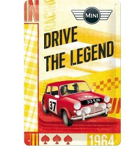 Drive the legend Mini reclamebord, Verzamelen, Merken en Reclamevoorwerpen, Nieuw, Verzenden