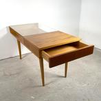 Salontafel eiken met glasplaat, František Jirák, Huis en Inrichting, Tafels | Salontafels, 50 tot 100 cm, Vintage, Ophalen of Verzenden