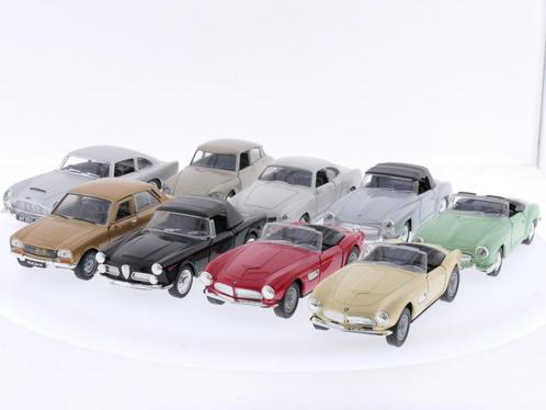 Schaal 1:36 Welly en Kinsmart modelautos Set van 9 Stuks..., Hobby en Vrije tijd, Modelauto's | Overige schalen, Zo goed als nieuw