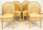 Lloyd Loom - Stoel - Hout, Riet - Vier vintage stoelen, Antiek en Kunst